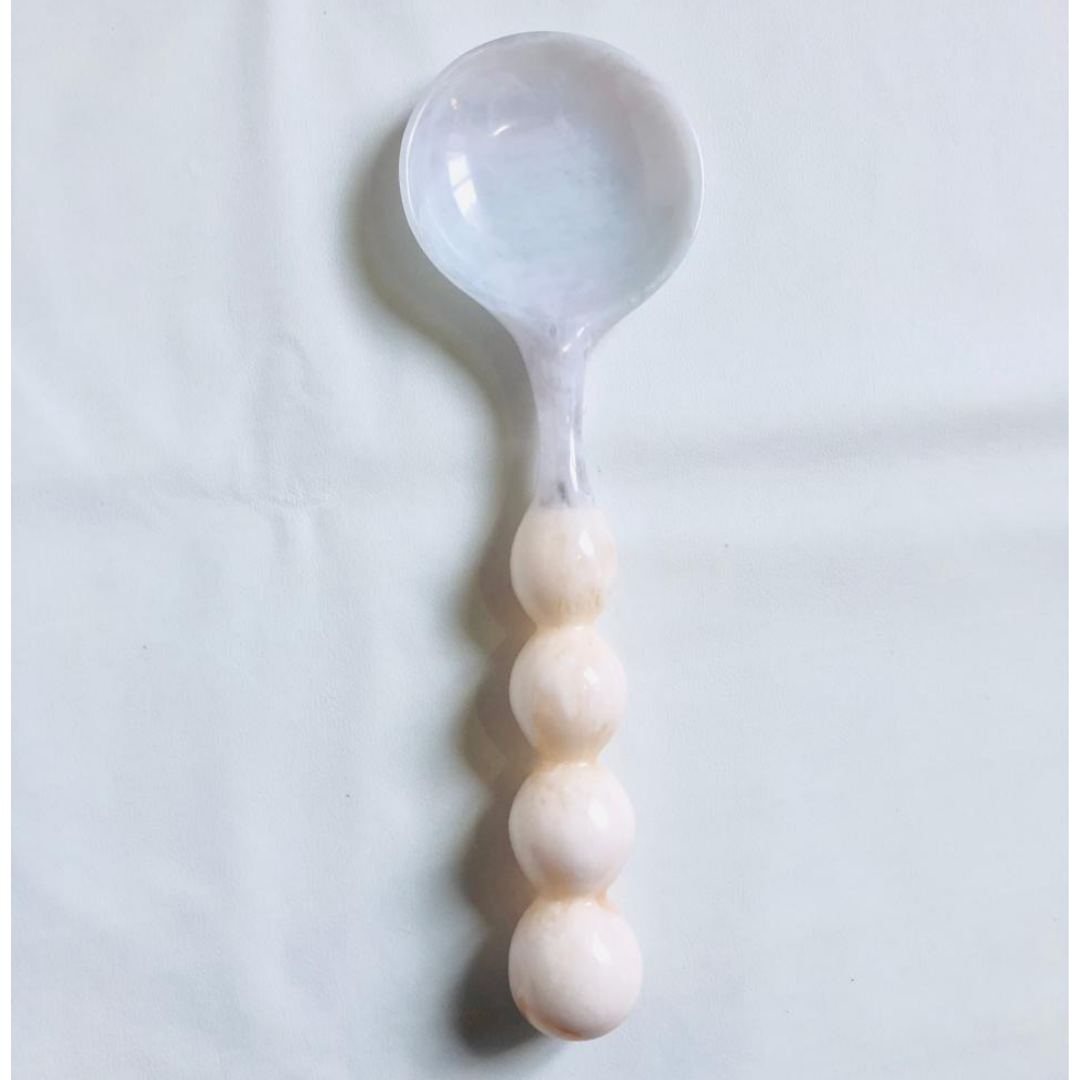 Pearl Handle Designer Resin Serving Spoon